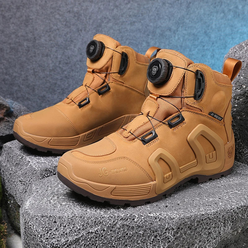 Fashion Protective Motorcycle Shoes Plus Size Off-road Cycling Shoes Motorcycle Boots Four Seasons High-top Outdoor Riding Boots