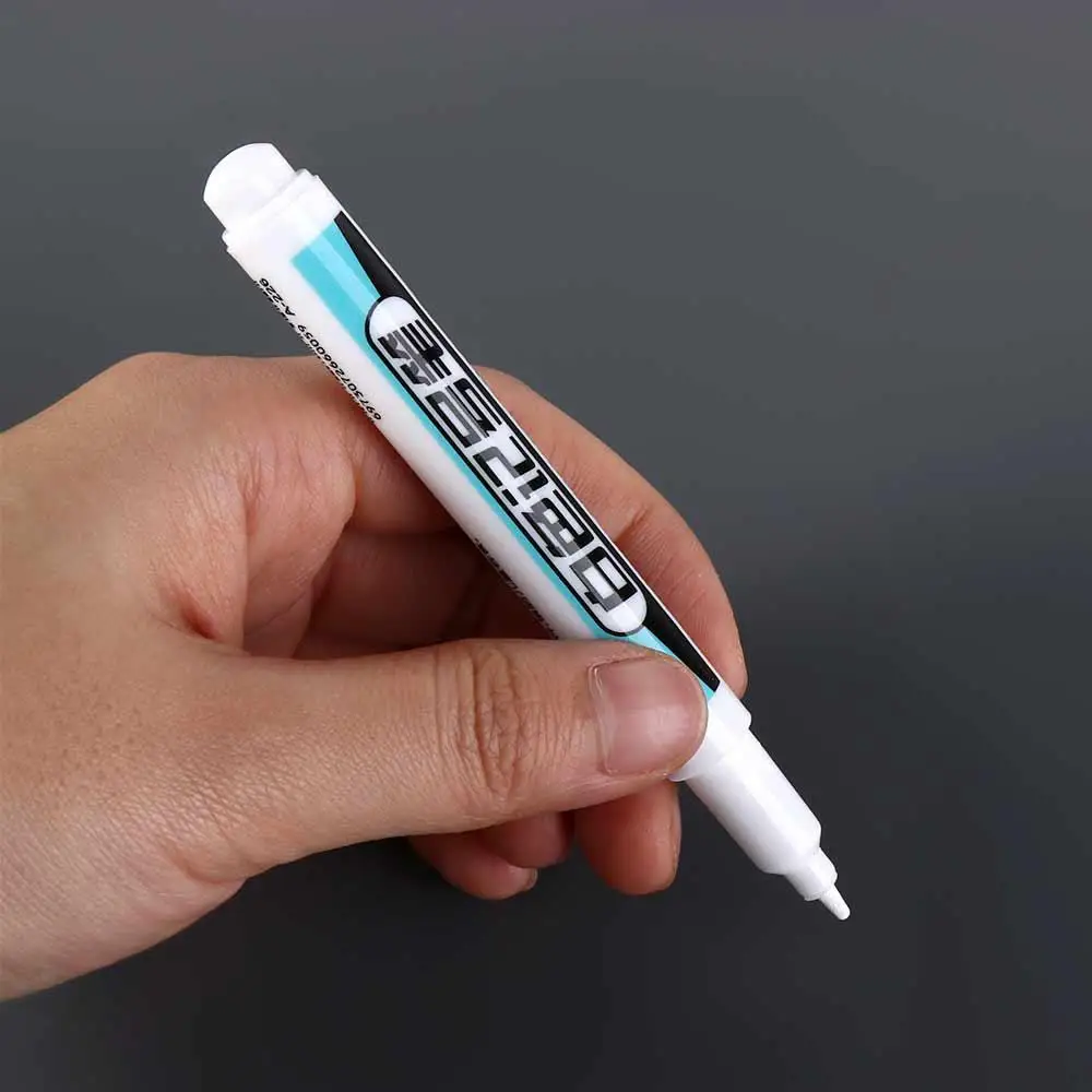 0.7mm/1.0mm/.2.5mm White Permanent Paint Pen Waterproof Smooth Writing White Marker Pens Extra Large Ink Volume Quick Drying
