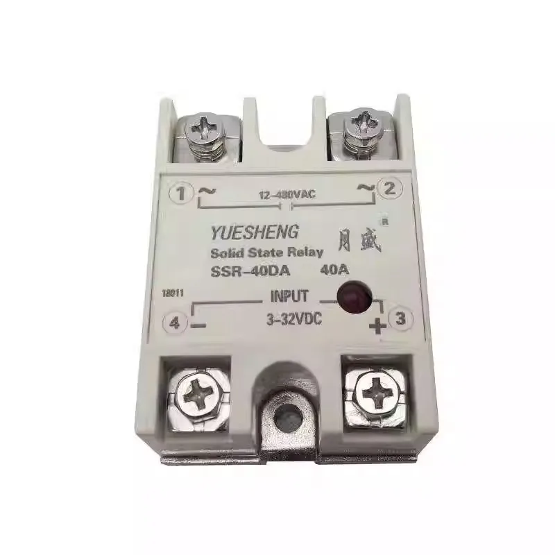 

Single phase AC solid-state relay DC control AC SSR-10DA (10A-100A)
