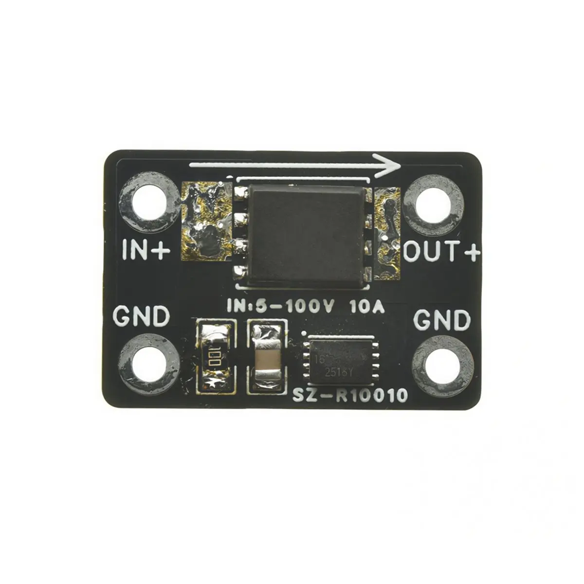 -R10010 Ideal Diode Module 12A for Solar Battery Protection, DC 5-100V, Zero Heat, Perfect for PV Junction Boxes