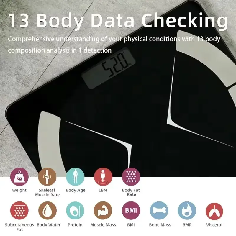 Smart Bluetooth Body Weight Scale 2