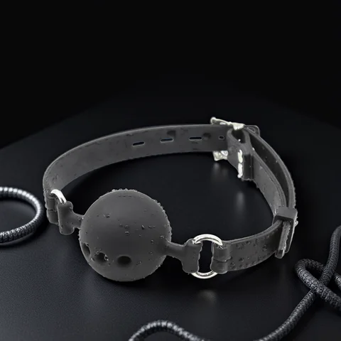Thierry Fetish Extreme Breathable Silicone Ball Gag Bondage Restraints Open Mouth Gags Adult Game Sex Toys For Couple Size S M L