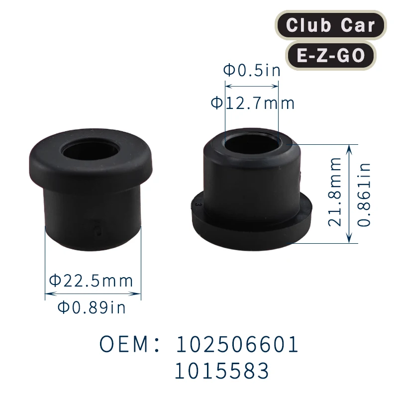 100PCS Golf Cart Bushings General Club Car DS Precedent and EZGO TXT RXV Bushings, Gas and Electric Golf Cart #1015583,70291-G02