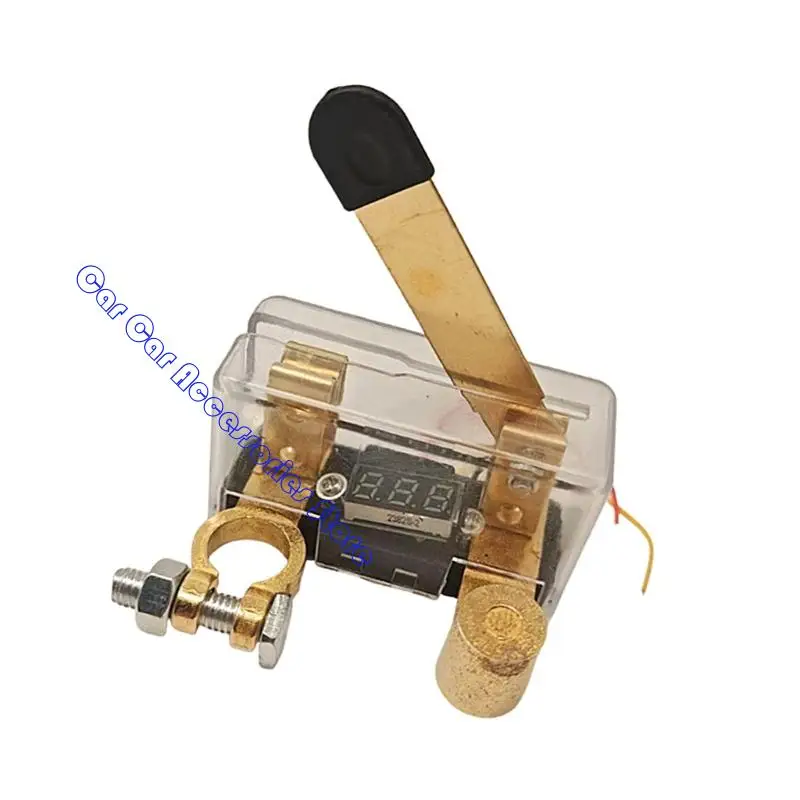 

242D Battery Disconnect Tool 12/24V Direct Current Digital Power Monitor Secure Case For Vehicle Electrical Systems