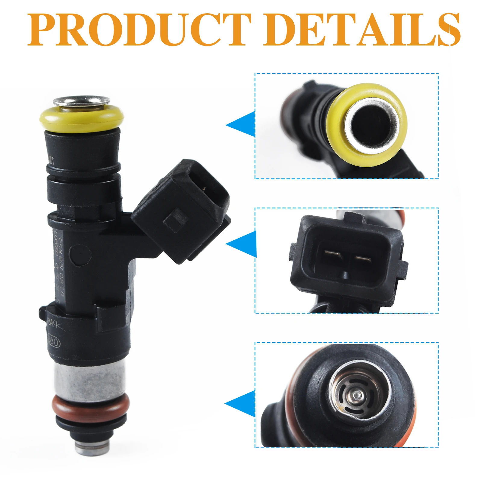 

1Pcs Fuel Injector, for Honda Audi Mazda Dodge 0280158821 0280158829 0280158830, Used for Automotive Injector,Premium Materials