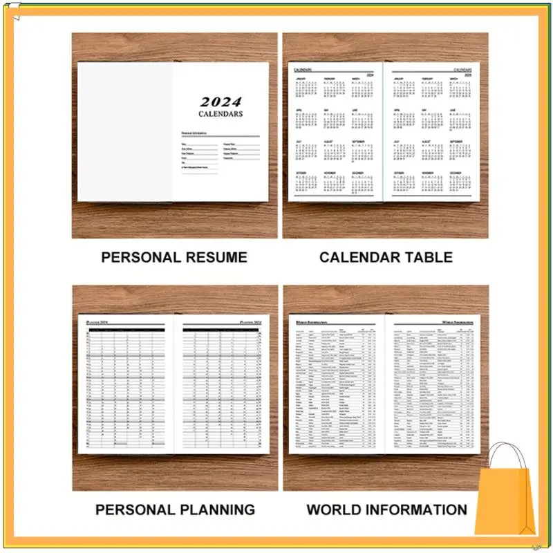 L53A-2024 Journal Notebook, 360 Pages Hardcover Leather Notebook For Women Men, 5.7X8.3Inch, Brown Easy To Use