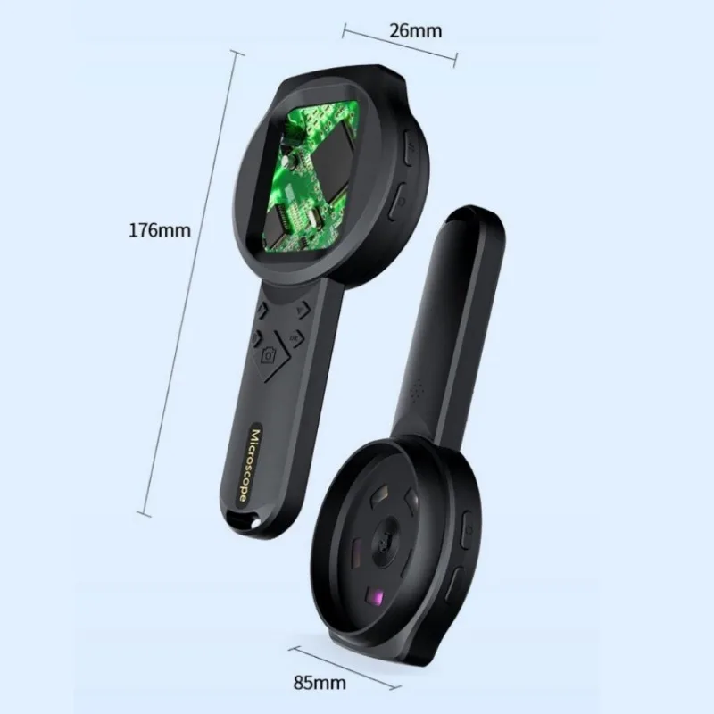 500X Magnification USB Portable Magnifier with LED Light for Electronics Repair 2.8