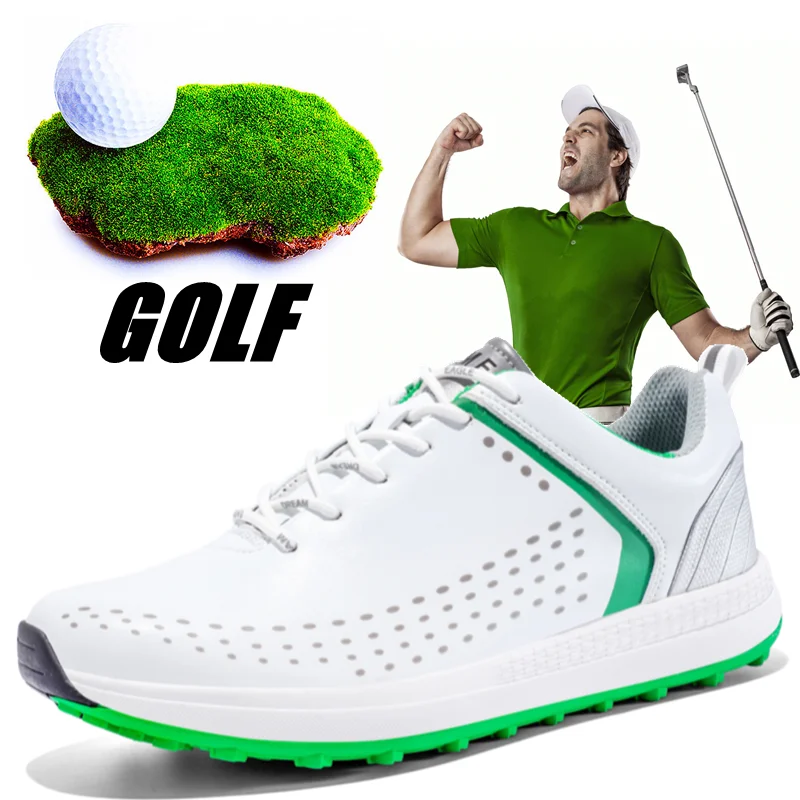 Men's golf shoes Professional outdoor sports waterproof and anti-skid golf training shoes Removable spikes