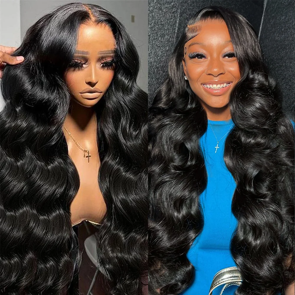 40 Inch Lace Front Human Hair Wig 100% Transparent Body Wave Hd Lace Wig 13x6 Human Hair Brazilian 13x4 360 Lace Frontal Wigs