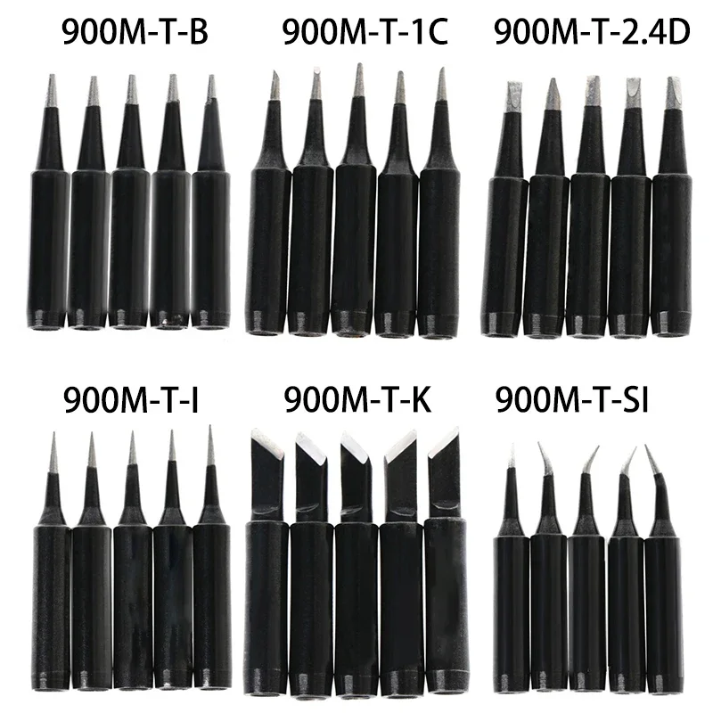 Industrial Soldering Iron Tip Soldering iron tip Parts Tool Welding Exquisite High Quality Solder 5pcs 900M-T Brand New