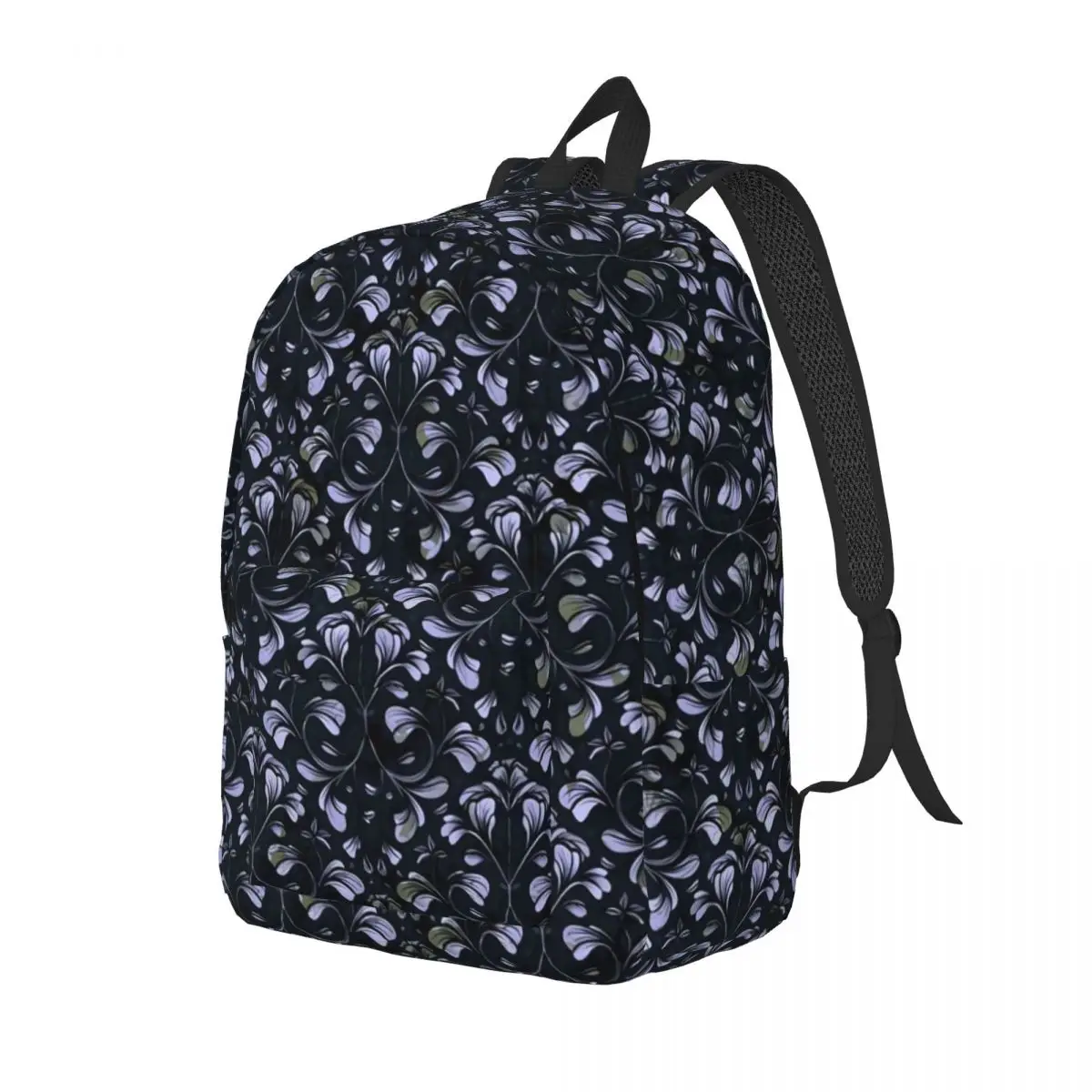 Baroque Print Backpack Vintage Floral Trekking Backpacks Unisex Design Big School Bags Streetwear Rucksack