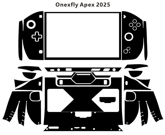 Pre-cut 1PCS Front+1PCS Back+Side Skin Sticker Cover Film For 2025 Onexplayer Onexfly APEX