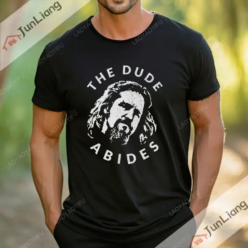 كبير Lebowski المتأنق الجرافيك تي شيرت الرجعية الفكاهة مضحك التلفزيون الرجال قصيرة الأكمام طاقم الرقبة الشارع تي شيرت المرأة رداء علوي غير رسمي