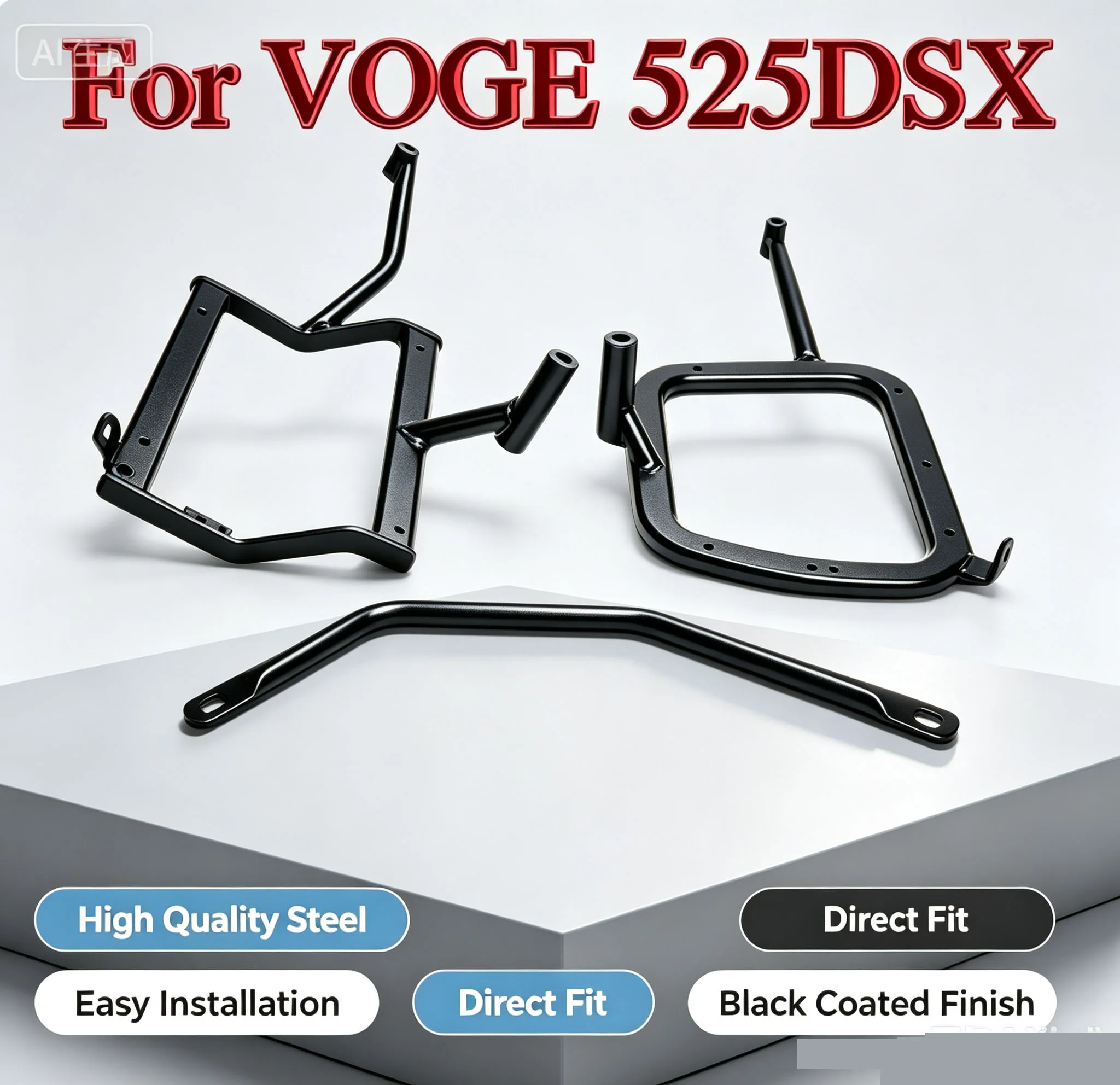 Fit For VOGE 525DSX 2024 Stainless Steel Motorcycle Luggage Rack Without Hiding Exhaust Pipe Side Rack Suitable