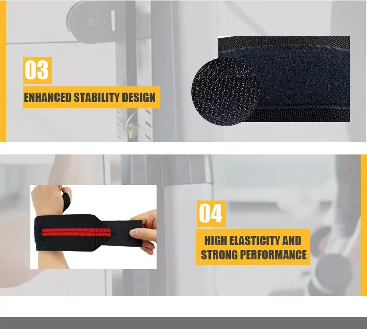 AOLIKES 1-teiliges Armband, Handgelenkstütze, Gewichtheben, Fitnessstudio, Training, Handgelenkstütze, Klammer, Riemen, Wraps, Crossfit, Powerlifting – Detail 3