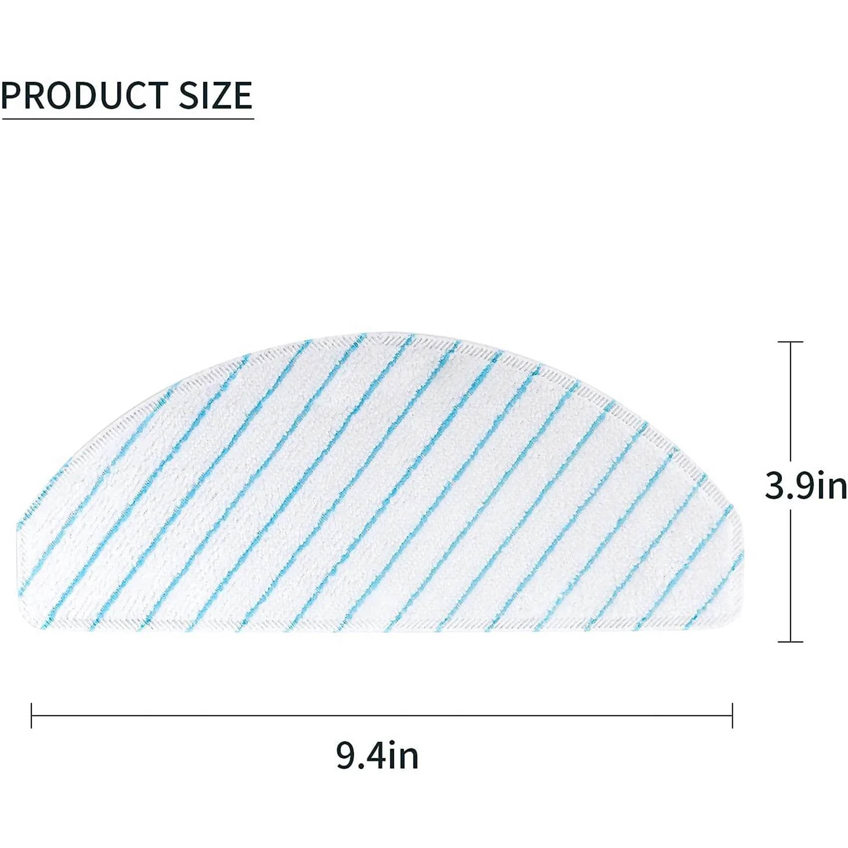 FLYY-240 Stück Mikrofaser-Wischpads für ECOVACS DEEBOT OZMO T8 T9 AIVI Staubsauger, waschbare Wischtücher – Detail 3
