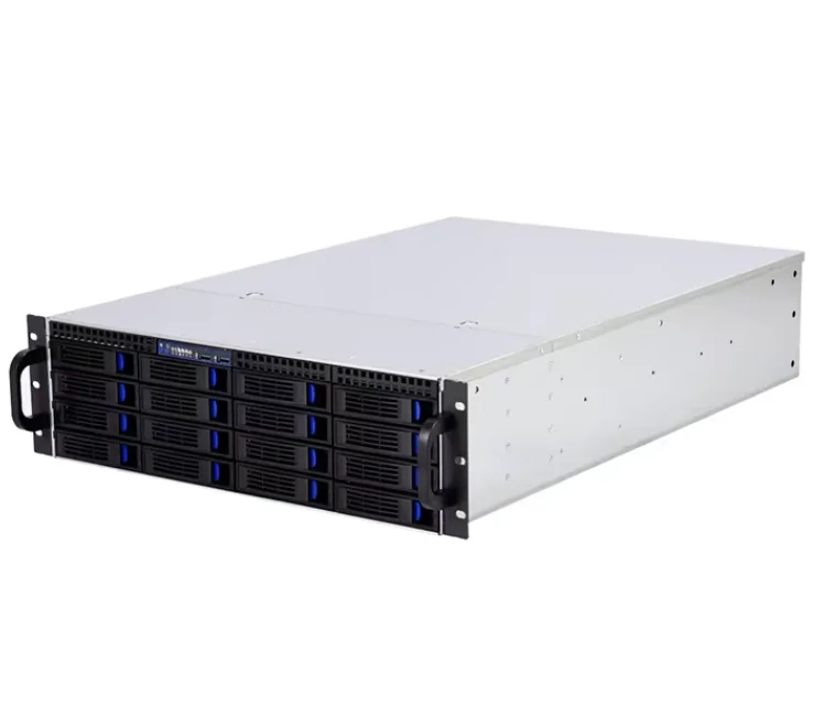 3U 16-Bay SATA/SAS Hot Swap HDD Rack Mount Server Case USB Front Port ATX M-ATX Plastic Horizontal Computer Cases Towers