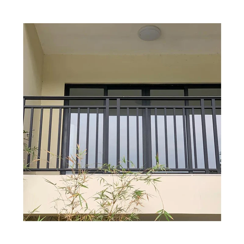 Customization Wholesale Exterior Balustrades Handrails Balcony Fences Durable Public Industrial Security Wrought Iron Railing