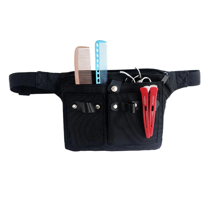 Toile Salon styliste outils coiffure taille ceinture ciseaux ciseaux peigne brosses organisateur plusieurs porte-poche