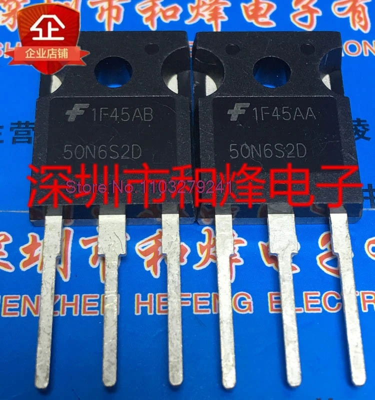 

(2PCS/LOT) FGH50N6S2D 50N6S2D TO-247 600V 75A