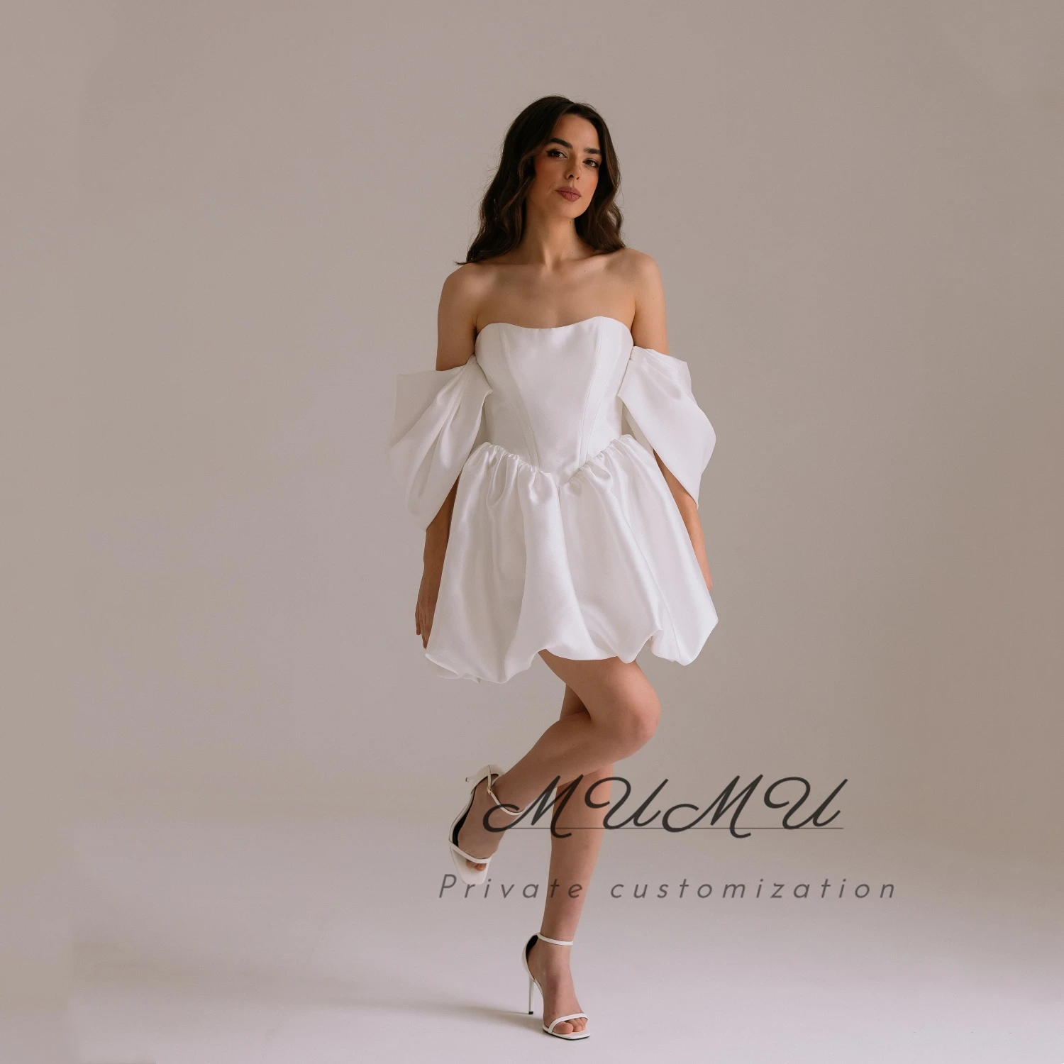 

MuMu Customized Платье Вечернее Evening Dress Short Evening Party Dresses Woman فساتين سهرة White Dresses for Special Occasions