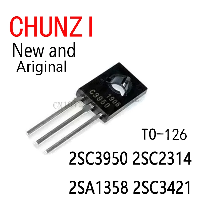 10PCS New and Original TO-126 C3950 C2314 C1567 5Pair(5pcs2SC3421+5pcs2SA1358) 2SC3950 2SC2314 2SA1358 2SC3421