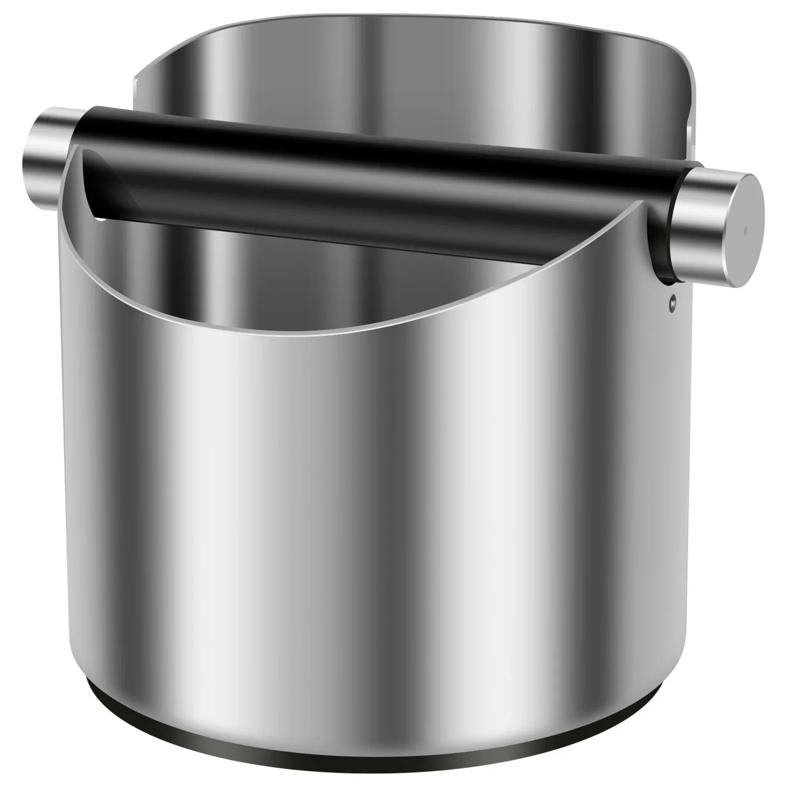 

Кофейная коробка из нержавеющей стали, коробка для эспрессо, нескользящая коробка для кофейной молоти с резиновым кольцом, скошенная кофейная молотая корзина