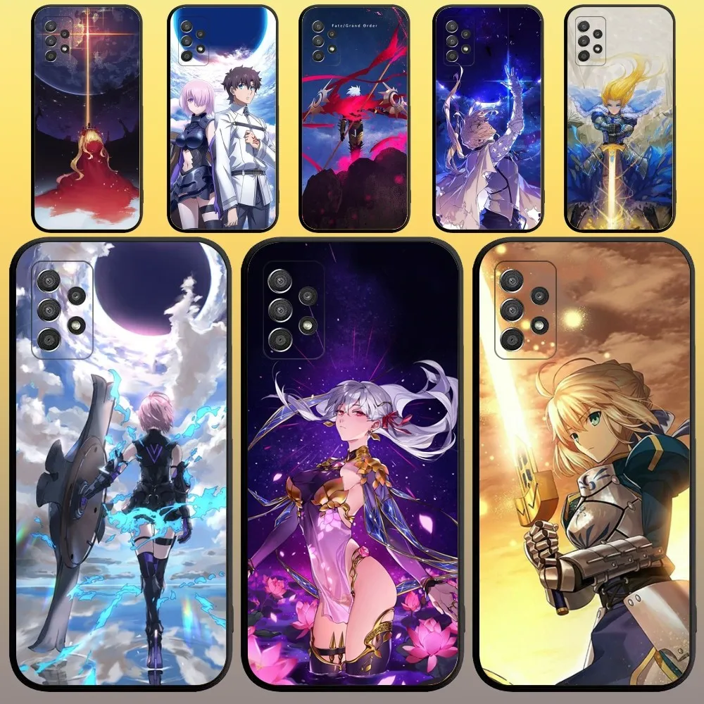 Fate Grand Order Phone Case for SamsungA 91,80,73,72,71,70,53,52,51,42,41,40,32,31,30,22,21,20,13 S 4G 5G Soft Black Case