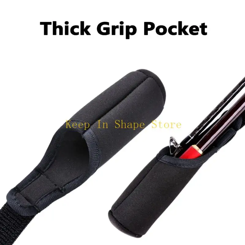 U1JC Fishing Rod Sleeve with Tip Cap and Butt Guard for 58-170cm Rod Storage Use
