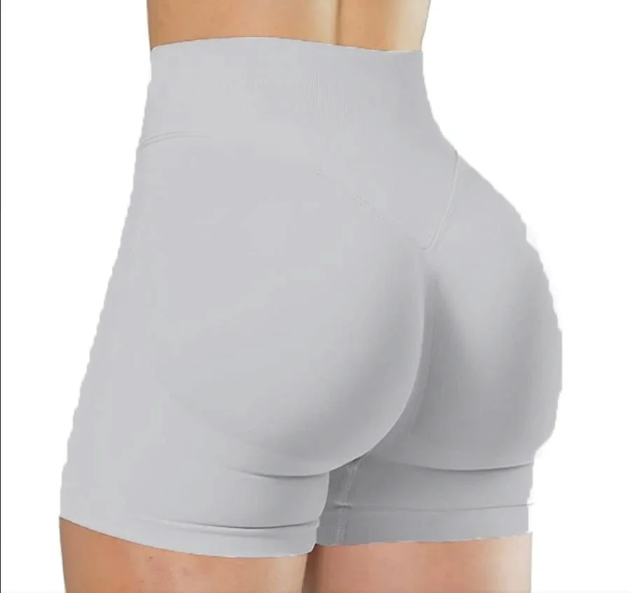 Summer High Waisted Yoga Shorts for Women Fashionable and Sexy Running Fitness Pants Solid Color Yoga Leggings Elastic Tights, image 14