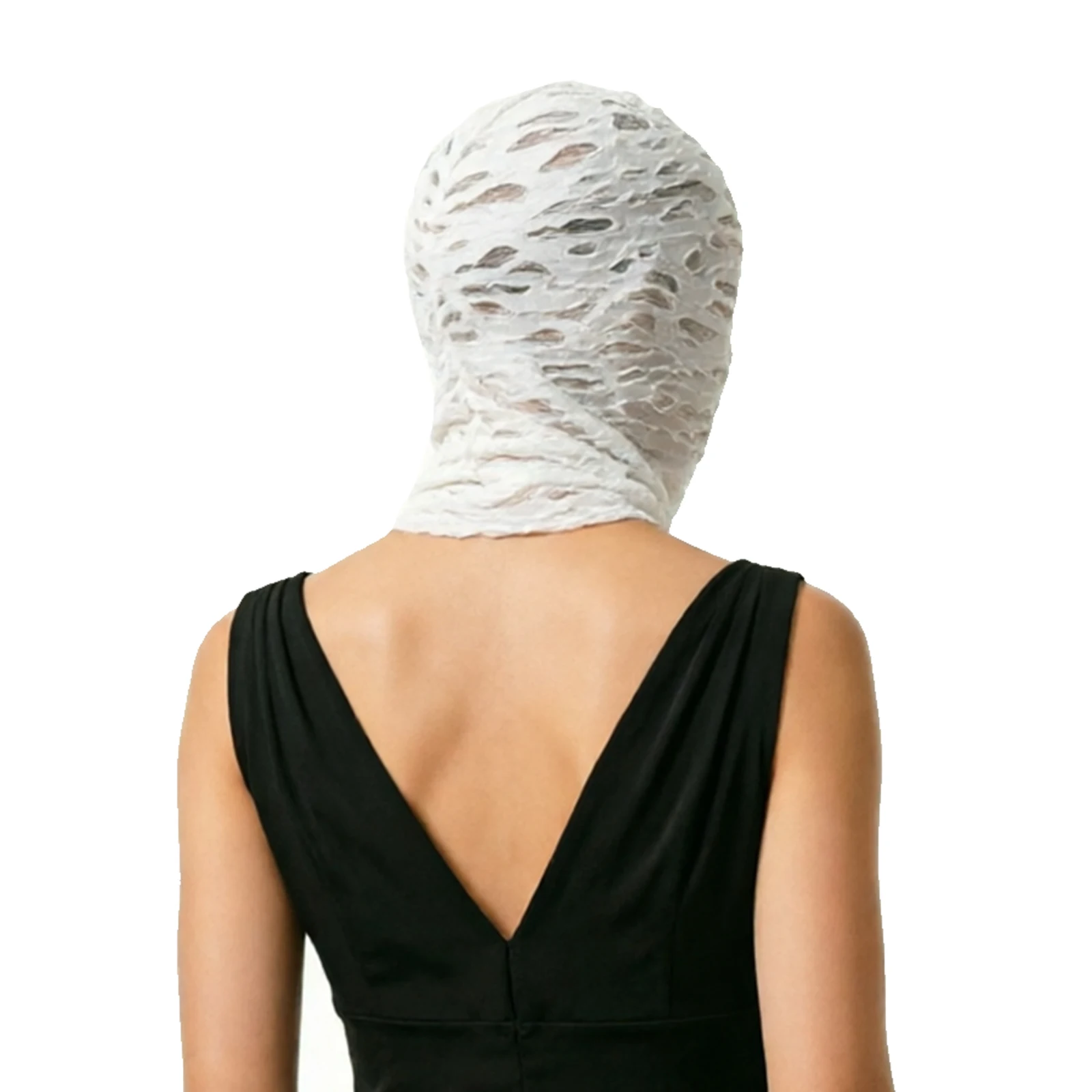 Damen Herren Balaclava Mütze Cosplay Kopfbedeckung Distressed Zerrissene Vollgesichtsmaske Party Halloween Festival Accessoires – Detail 11