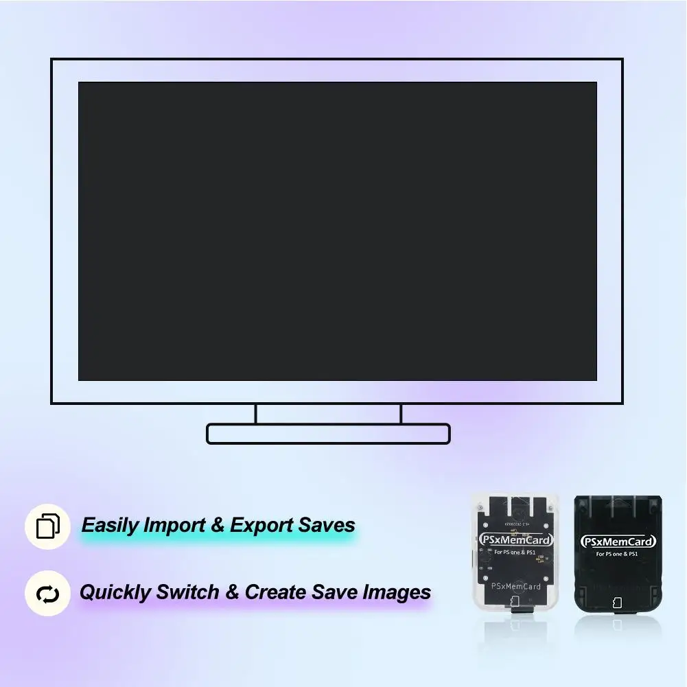 بطاقة PCB ذهبية اللون لجميع وحدات تحكم PS1 لبطاقة ذاكرة Ps2 بطاقة مساحة تخزين كبيرة جدًا بغطاء حقن مصبوب عالي الجودة