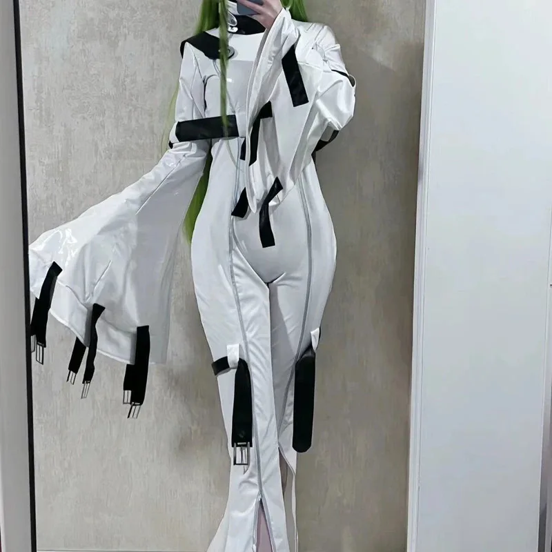 

Аниме Code Geass CC Косплей Костюм Парик Восстания C.C. Комбинезон Hangyaku No Lelouch Queen C C Straitjacket goi/6
