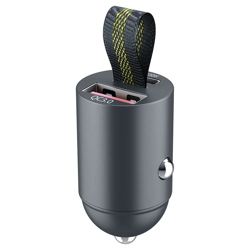 200 W Mini-USB-Autoladegerät, superschnelles Laden, Typ C PD, Schnelllade-Autotelefon-Ladegerät, Adapter für iPhone 15 Huawei Samsung