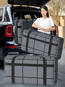 1PC大容量とスーパーロードを含む黒い複合材料ストレージバッグ、ダストプルーフ、ジッパー付きの湿気プルーフ 子供向けの10の最高の販売着色バッグ-6