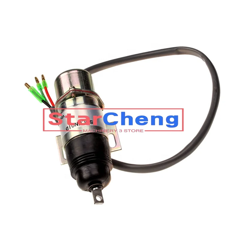 Higher Quality 1 Piece Stop Solenoid 894453-3411 MV1-58 12VDC for Hitachi Isuzu Engine 8-94453341-0 Excavator Parts