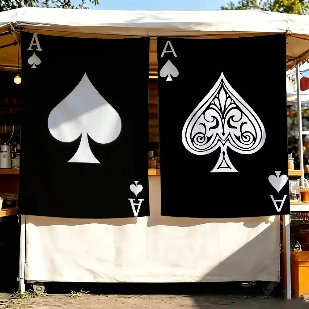 Ace Of Spades Fashion Flag Outdoor Decorations for Bedrooms Home Decor Items Decoration Banners