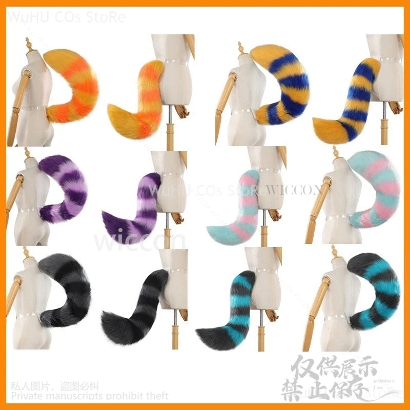 

Anime Cosplay Furry Wolf Fox Cat Costume Tail Set For Halloween Christmas Party Gifts Costume Accessories Props