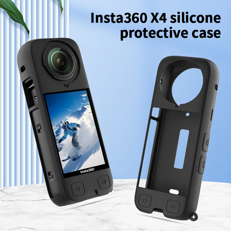 CYNOVA Body Cover Silicone Protective Case For Insta360 X4 Insta 360 X 4 Camera Accessories