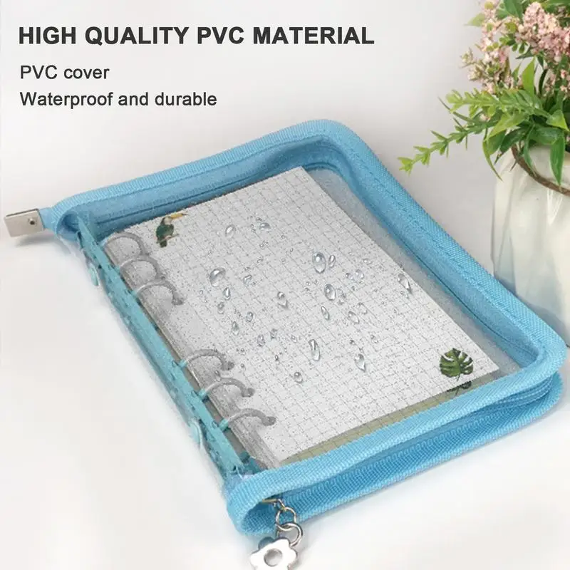 6 Ring Binder Cover Soft Refillable Paper Binder Notebook Cover Case Refillable For Diary Office Home School