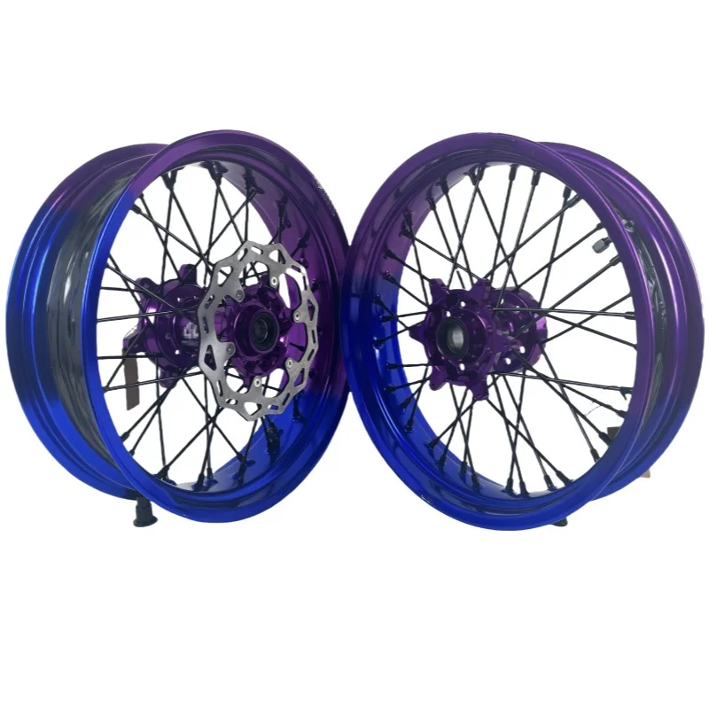 

Best Price Fit YZ 125/250 2008 16/17 Wheel Set Bi-Colors Supermoto Dirt Bike Motard Wheels