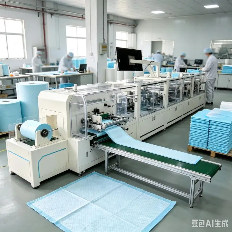 Cost-effective Full Servo Under Pad Machine Full Automatic Bed Sheet Making Machine in China Customized