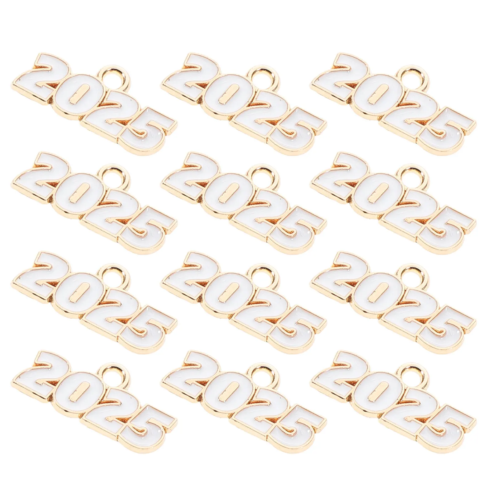 100 piezas de dijes para la creación de joyas de graduación, colgantes DIY para la celebración de la graduación del año 2025, dijes para pulseras y llaveros.