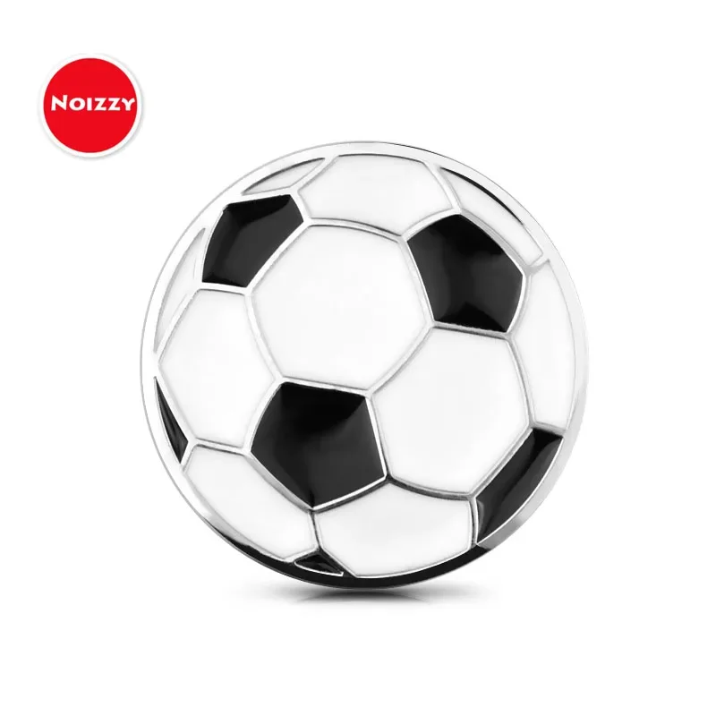 Football Charm 3D Logo Metal Soccer Emblem Car Stickers Auto Badge for Fans Fair Play Motorcycle Automobile Styling Accessories