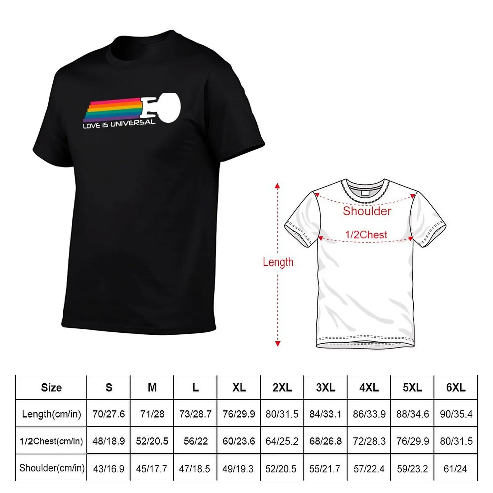 Star Trek: The Next Generation Pride Love Is Universal Rainbow Ship T-Shirt Basic Tee Shirt for Everyday Outfit