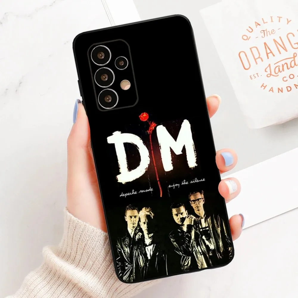 D-Depeche M-Mode Rock Band Phone Case For Samsung Galaxy A13,A21s,A22,A31,A32,A52,A53,A71,A80,A91 Soft Black Cover