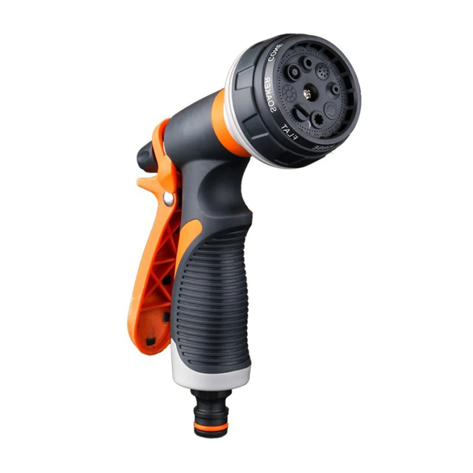  10-20M Garden 8 Modes Shower Head Sprayer Adjustable Irrigation Watering Nozzle for Plant Lawn Yard Watering Sprinkler 