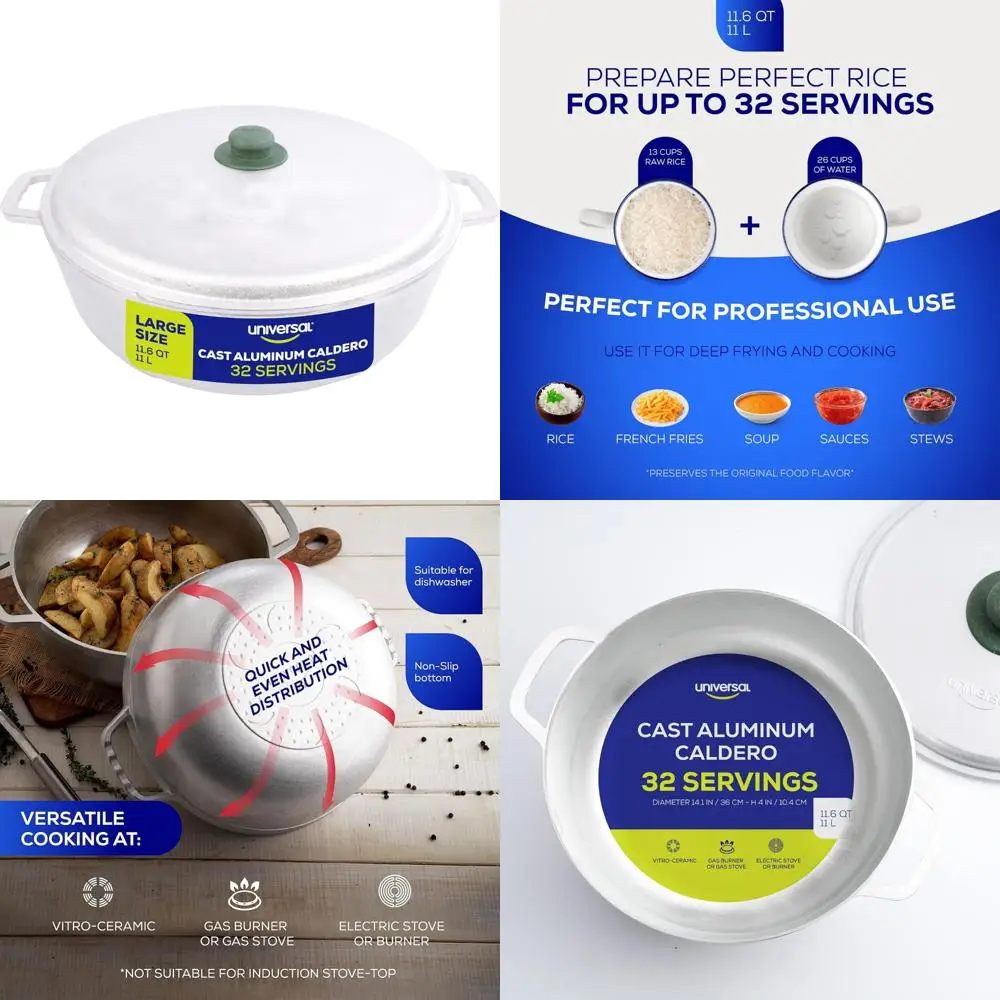 

Кастрюля из нержавеющей стали на 32 чашки большой емкости с ровным распределением тепла и быстрым приготовлением пищи для профессионального использования