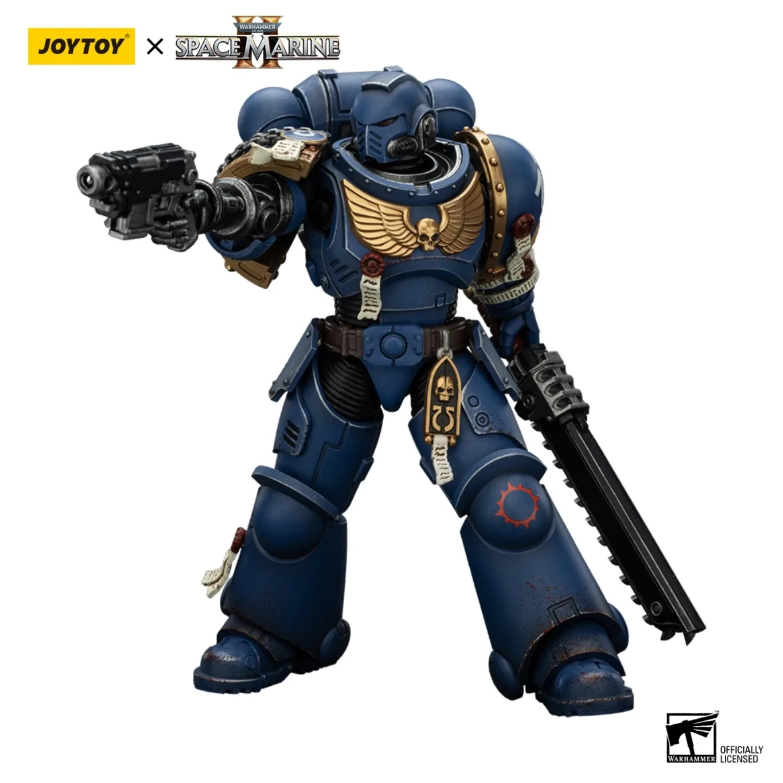 JOYTOY Warhammer 40K 1/18 Action Figure Ultramarines Brother Chairon Collectors Edition Anime Modello Militare Giocattolo
