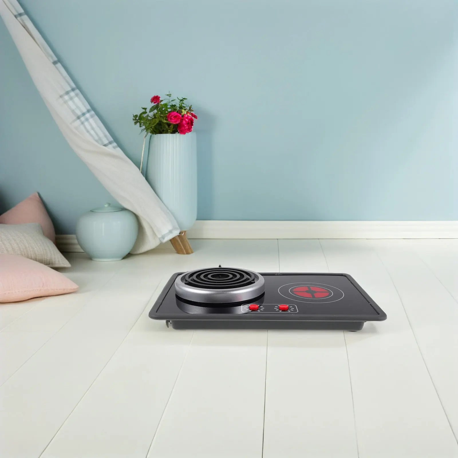 

Набор детской индукционной плиты с подсветкой: Игровой кухонный прибор для ролевых игр, аксессуар для кухонной плиты, индукционная плита